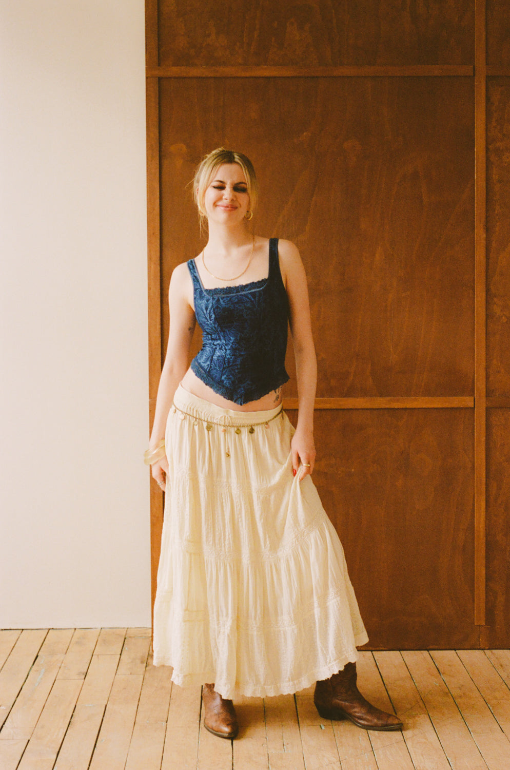 Vintage Boho Maxi Maxi Skirt