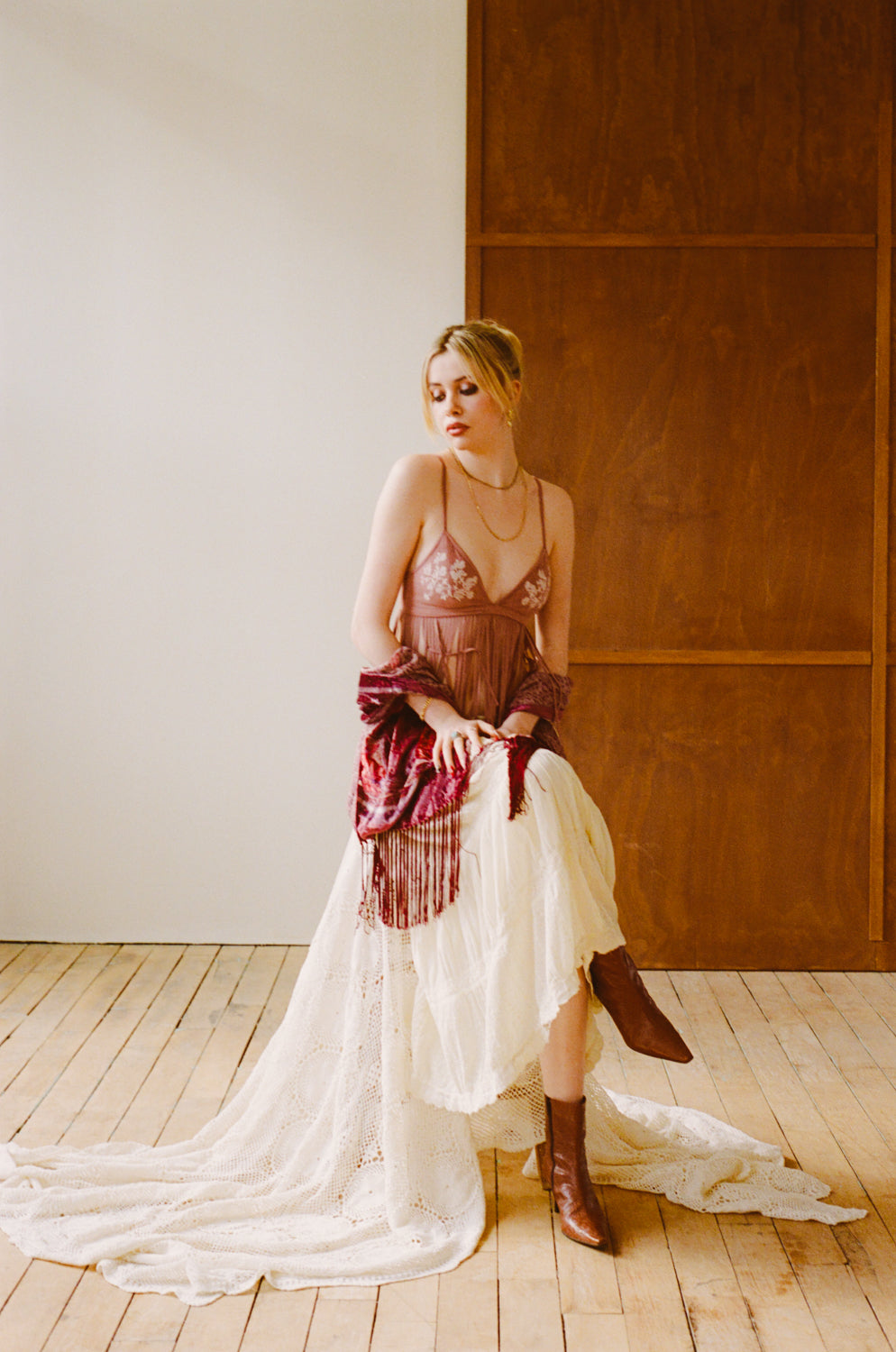 Vintage Velvet Scarf