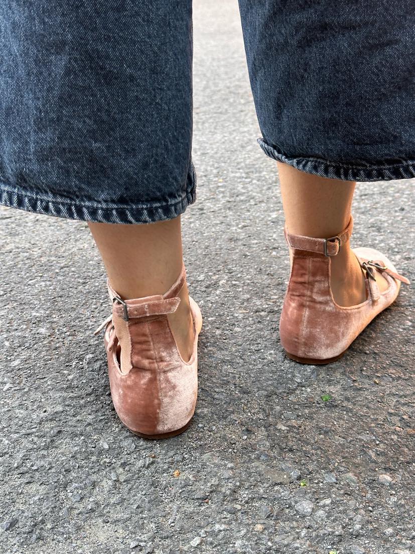 Madewell velvet ballet flats