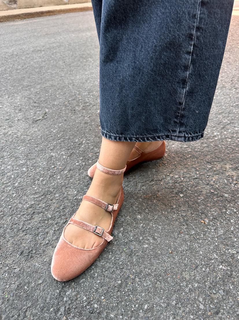 Madewell velvet ballet flats