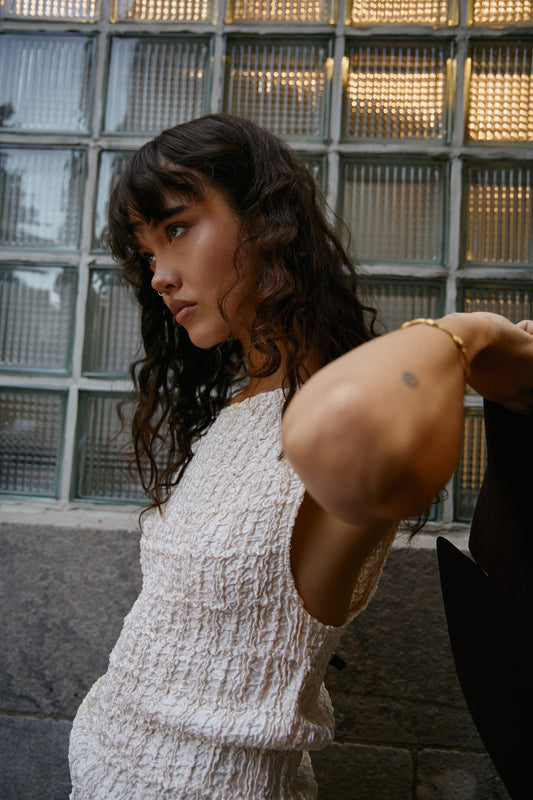 Vintage Texture 90's Sleeveless Top