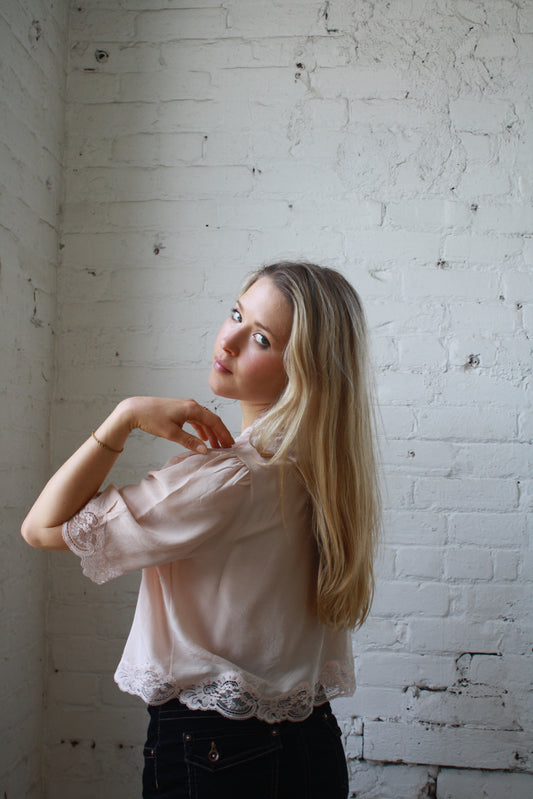 Vintage 60's silk bolero