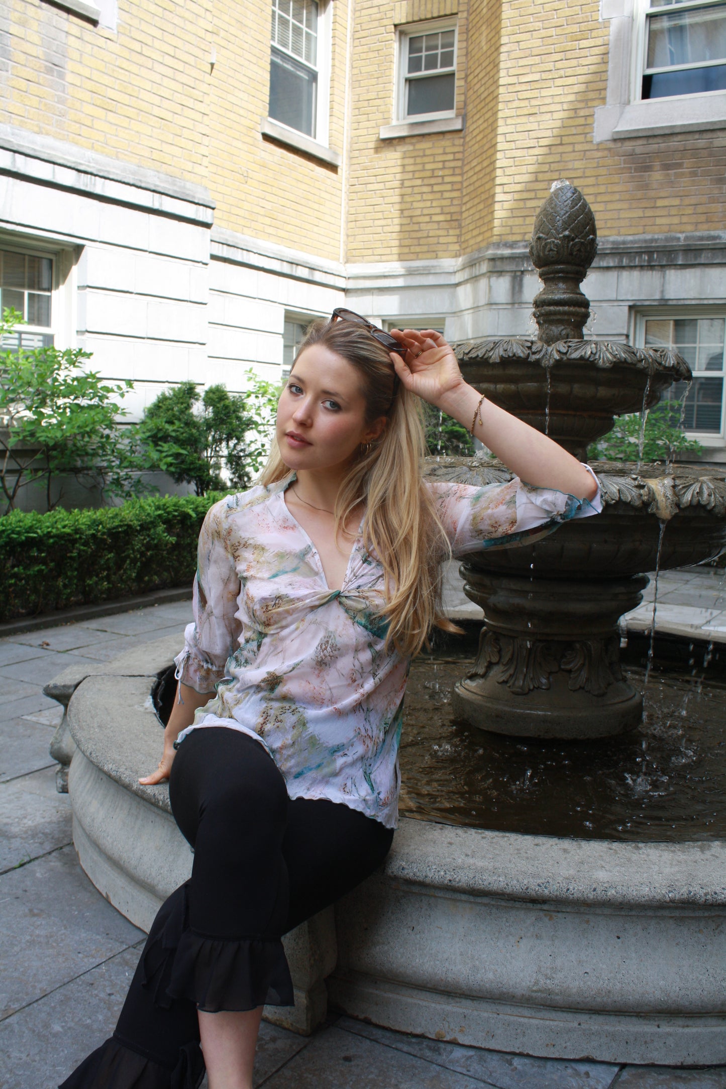 Vintage DVF Silk Sheer Blouse