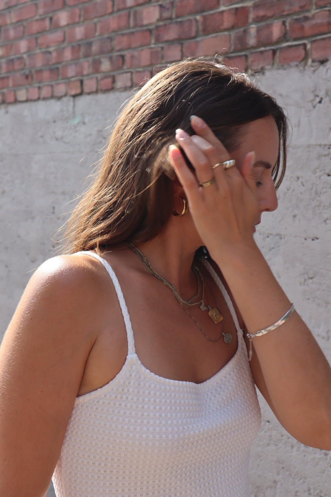 Vintage 90's white summer dress