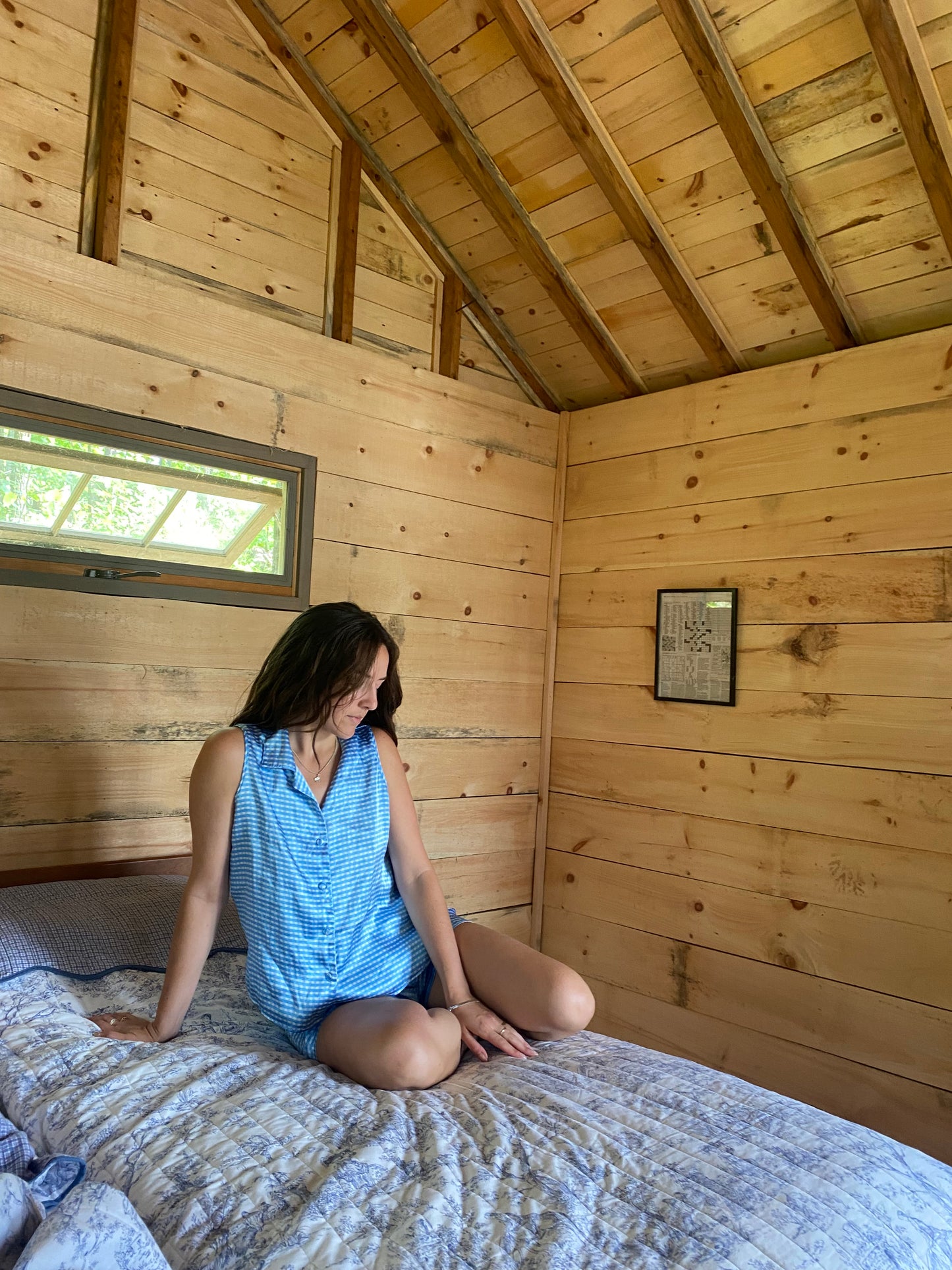 Vintage 90's gingham matching set