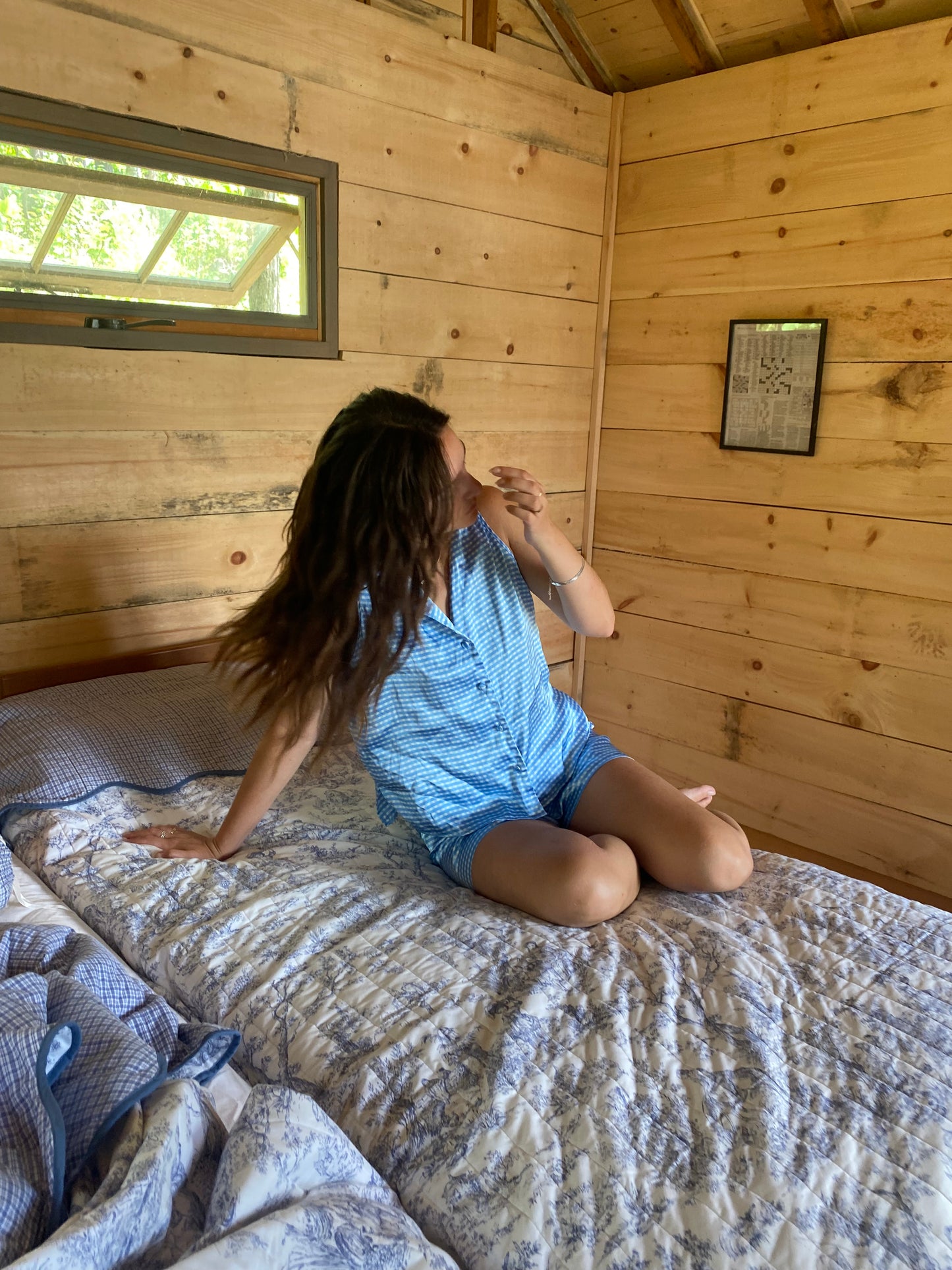 Vintage 90's gingham matching set