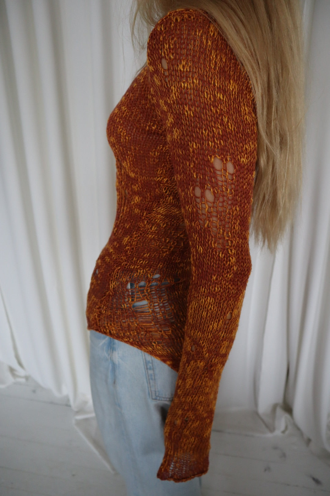 Asymmetrical Knit Long Sleeve Top