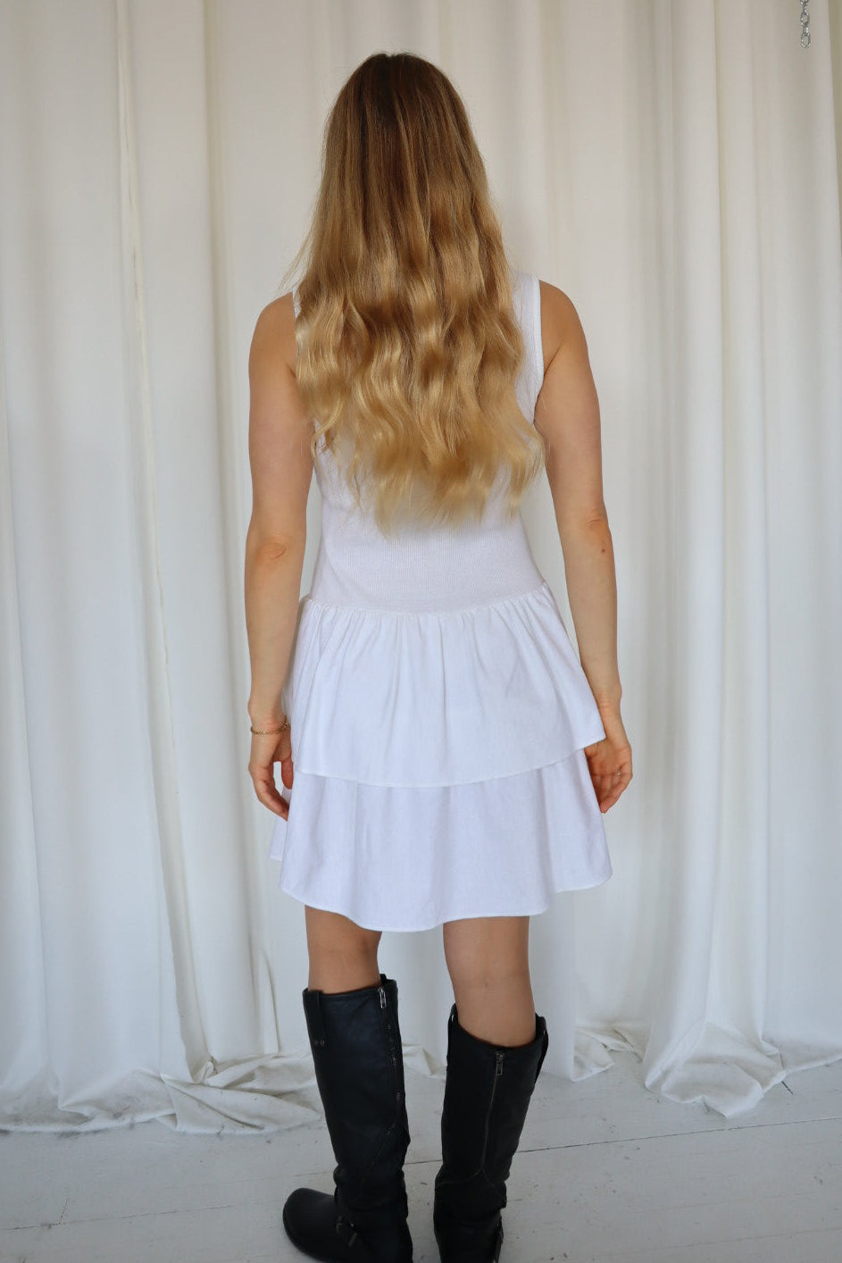 Vintage 90's White Cotton Dress