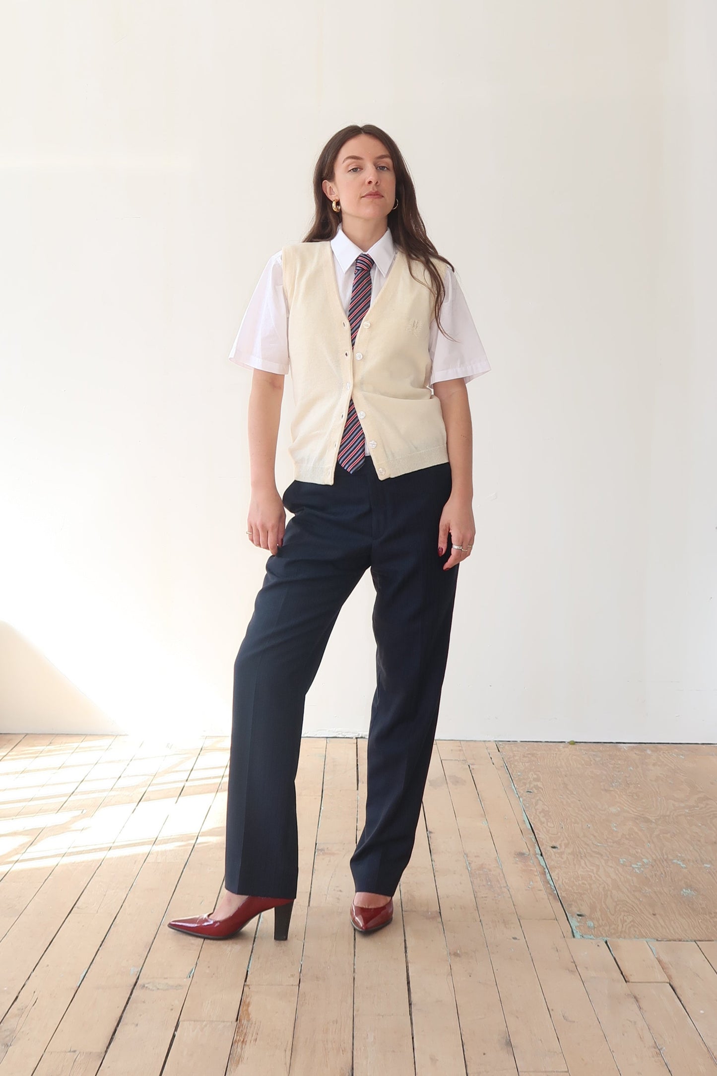 Vintage 90s Striped Menswear Trousers