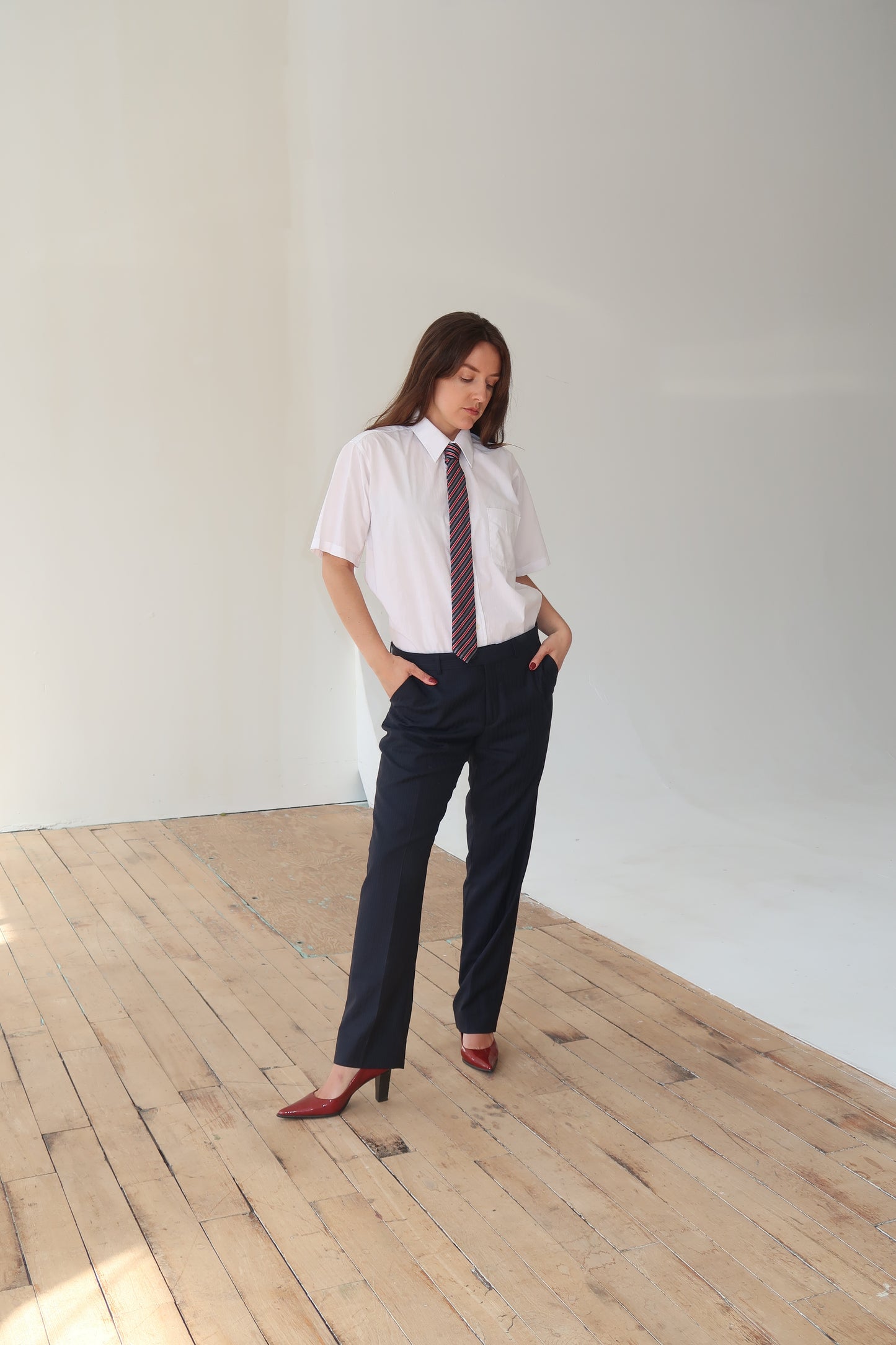 Vintage 90s Striped Menswear Trousers