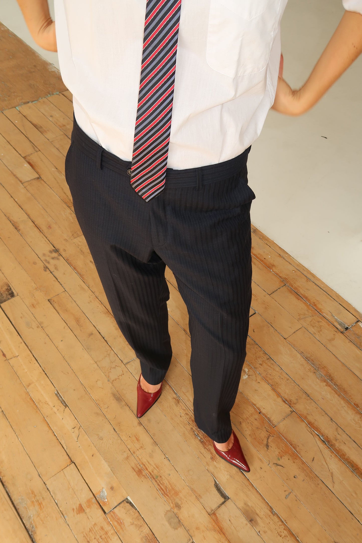 Vintage 90s Striped Menswear Trousers