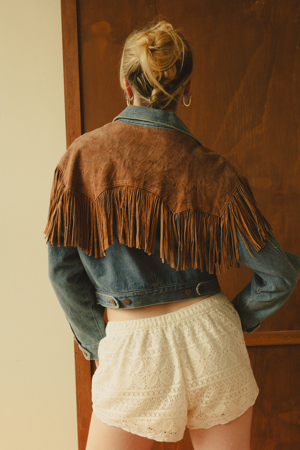 Vintage White Crochet Shorts