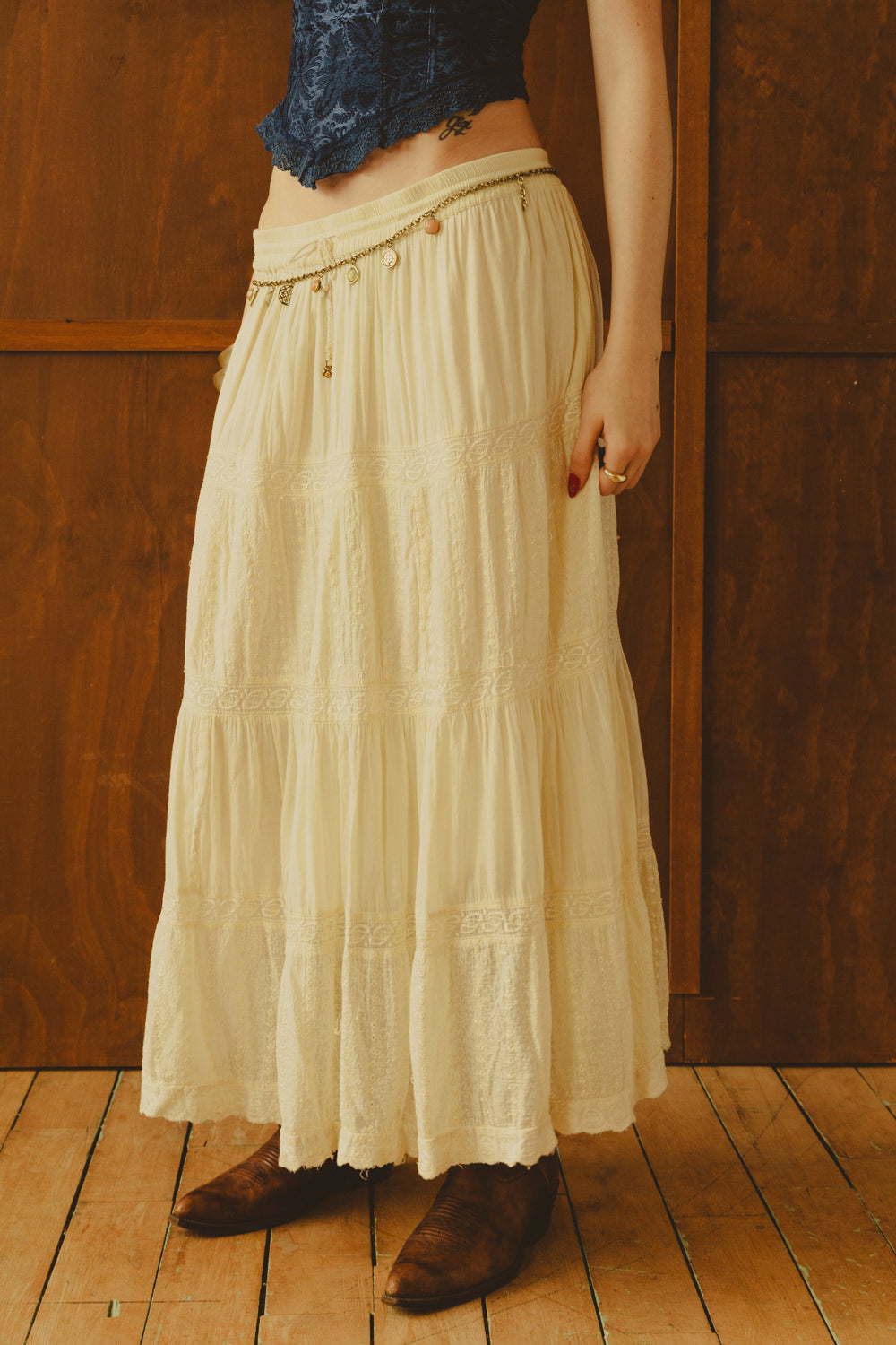 Vintage Boho Maxi Maxi Skirt