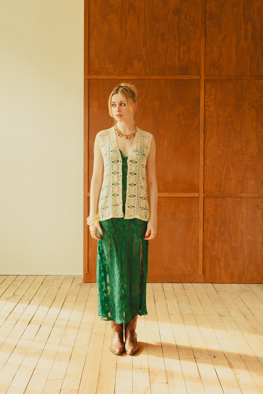 Vintage 90's Crochet Vest