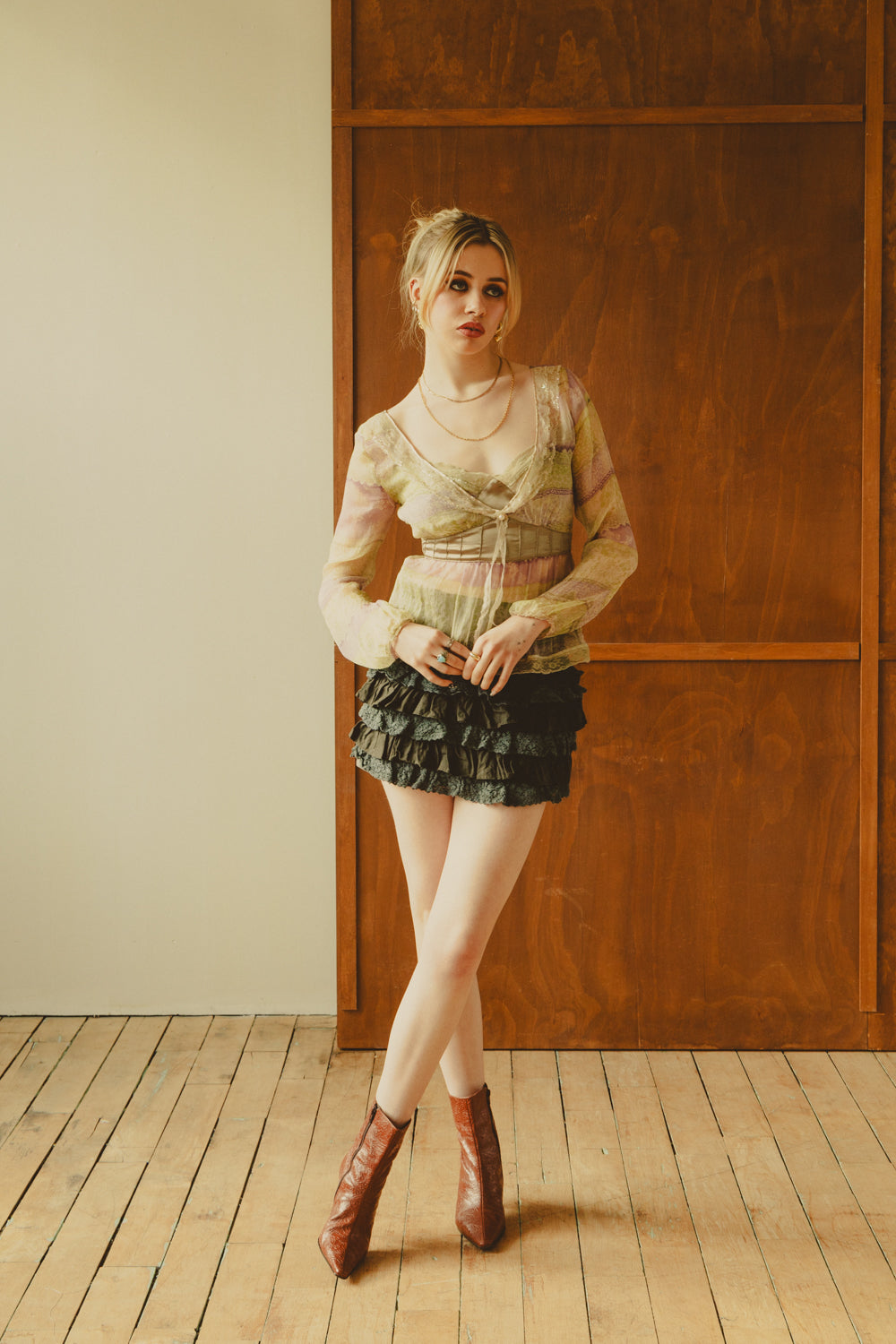 Vintage 90's Ruffle Skort
