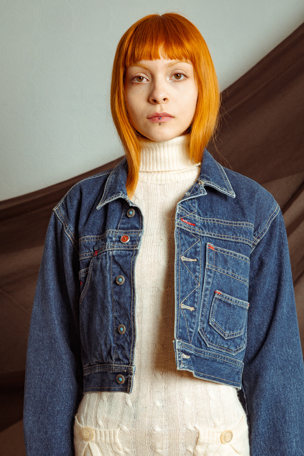 Vintage 90’s Cropped Denim Jacket