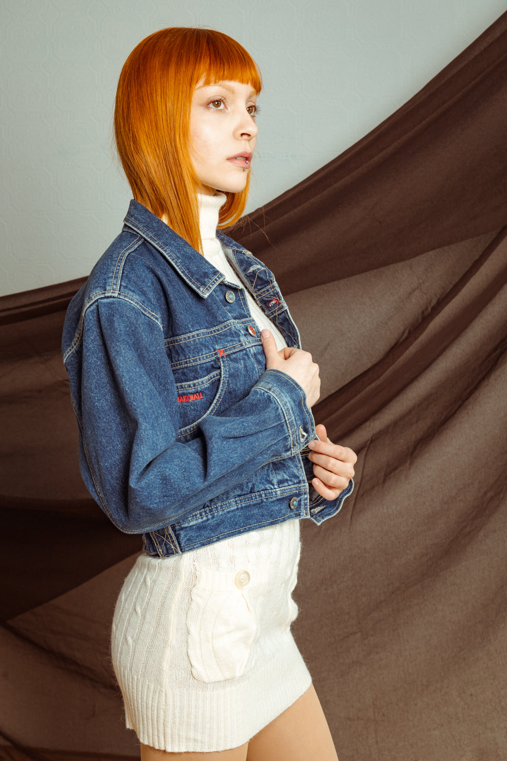 Vintage 90’s Cropped Denim Jacket