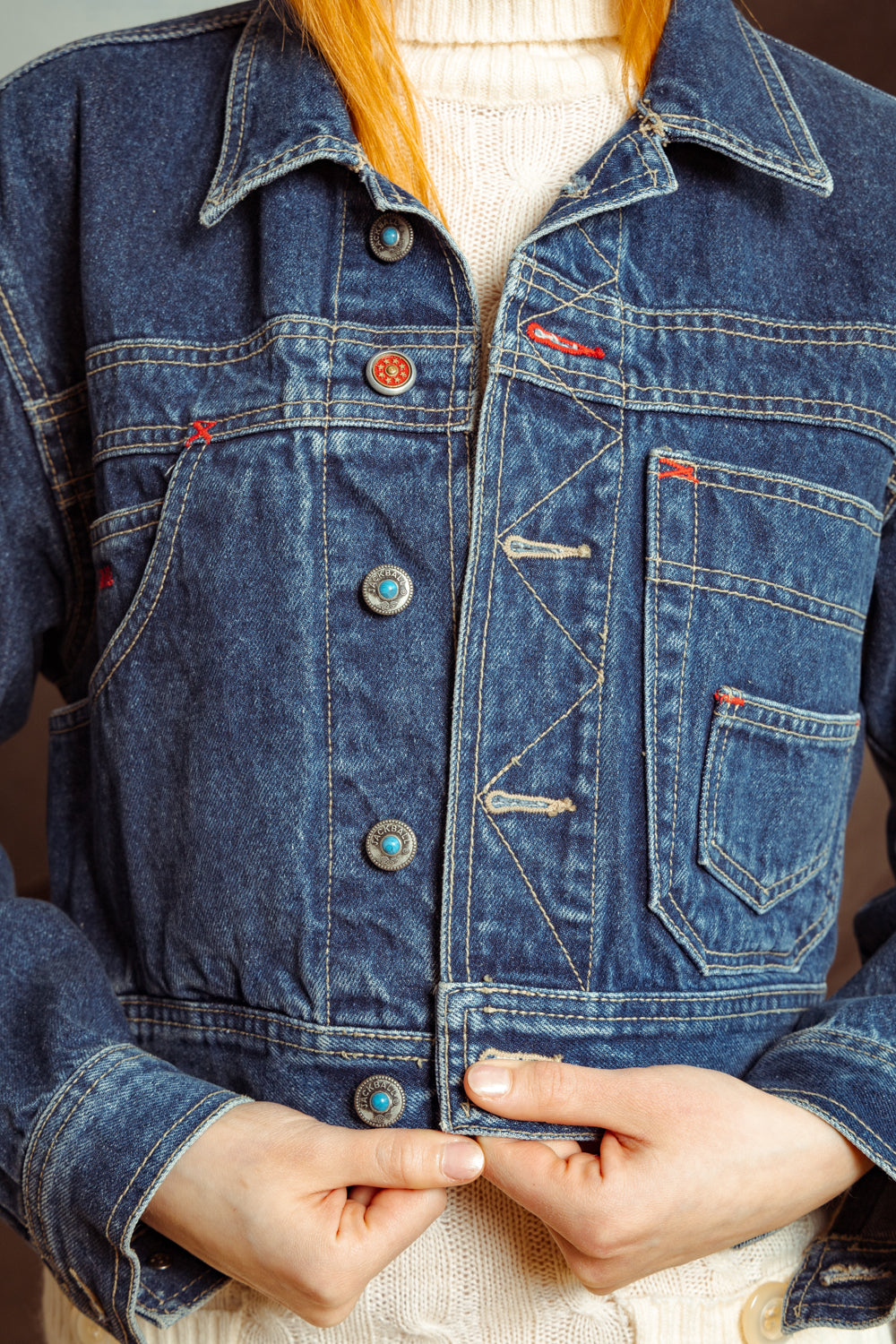 Vintage 90’s Cropped Denim Jacket