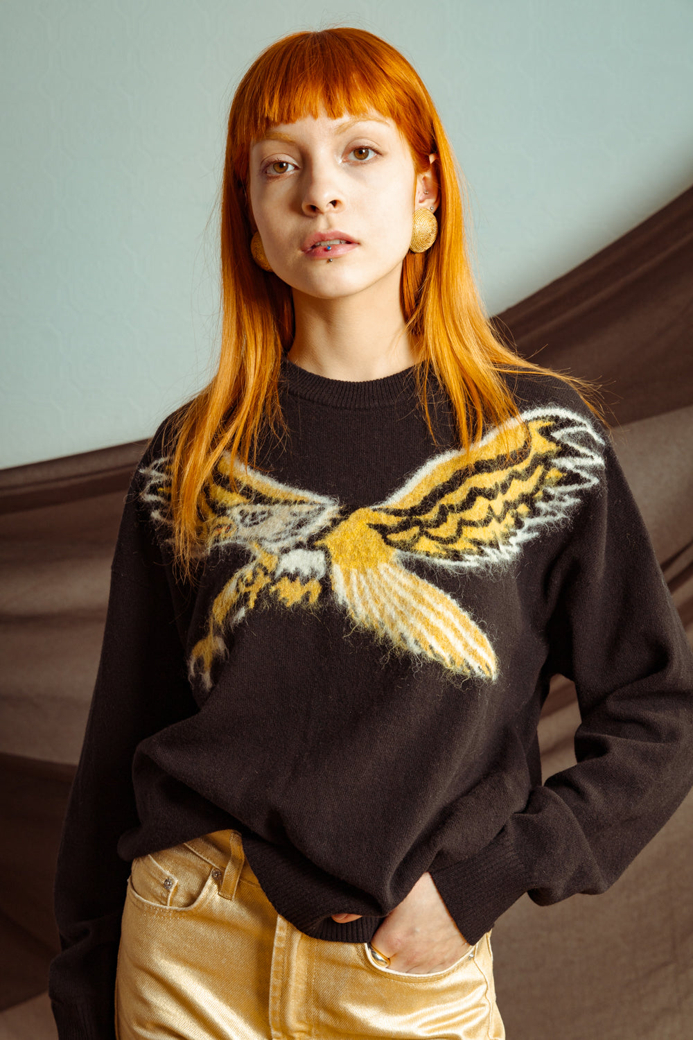 Diesel Eagle Wool Knit Sweater