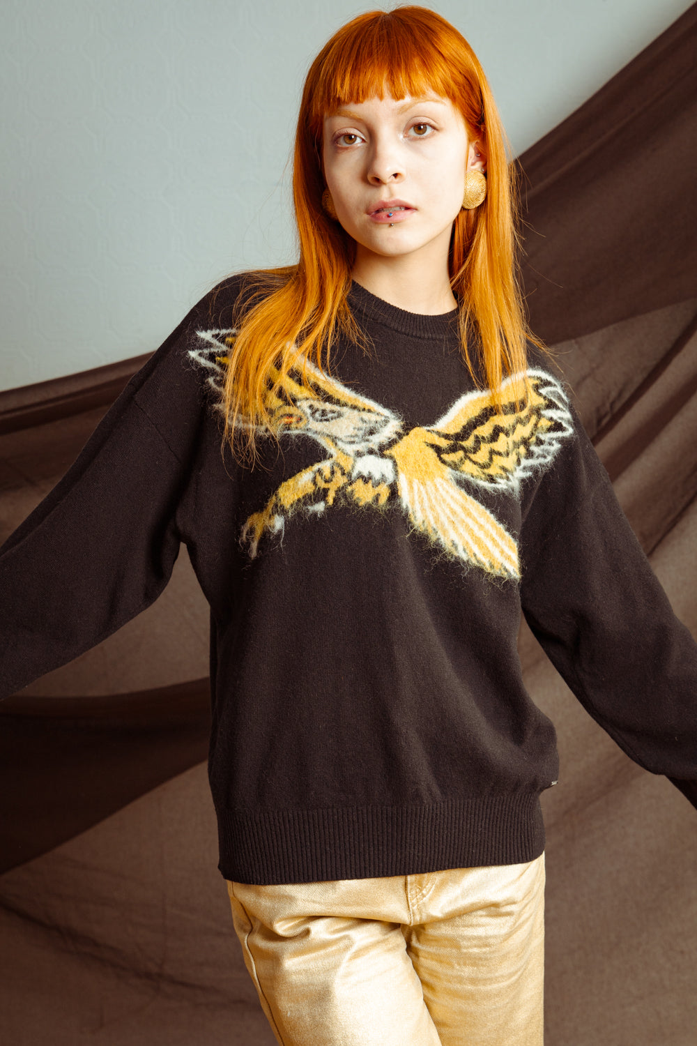 Diesel Eagle Wool Knit Sweater