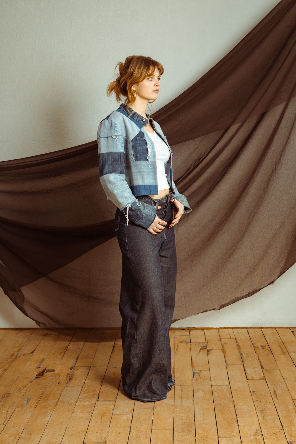 Upcycled Vintage Denim Patchwork Jacket