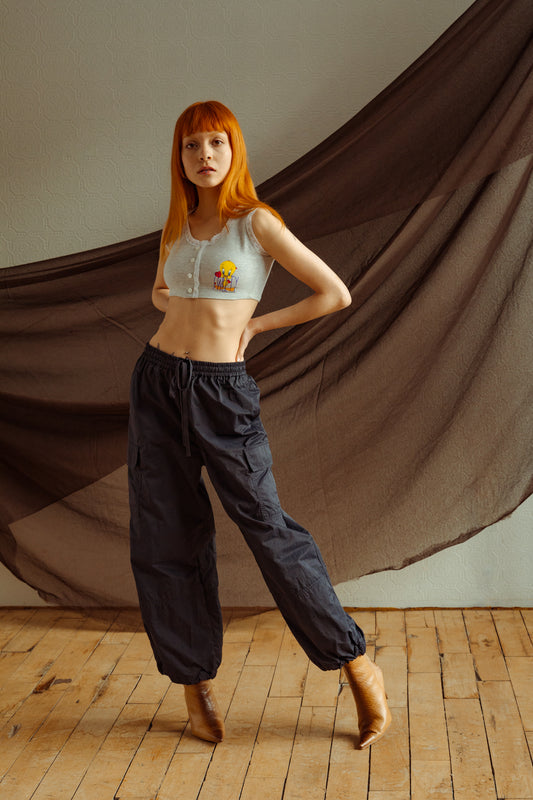 JW Anderson Navy Blue Utility Track Pants