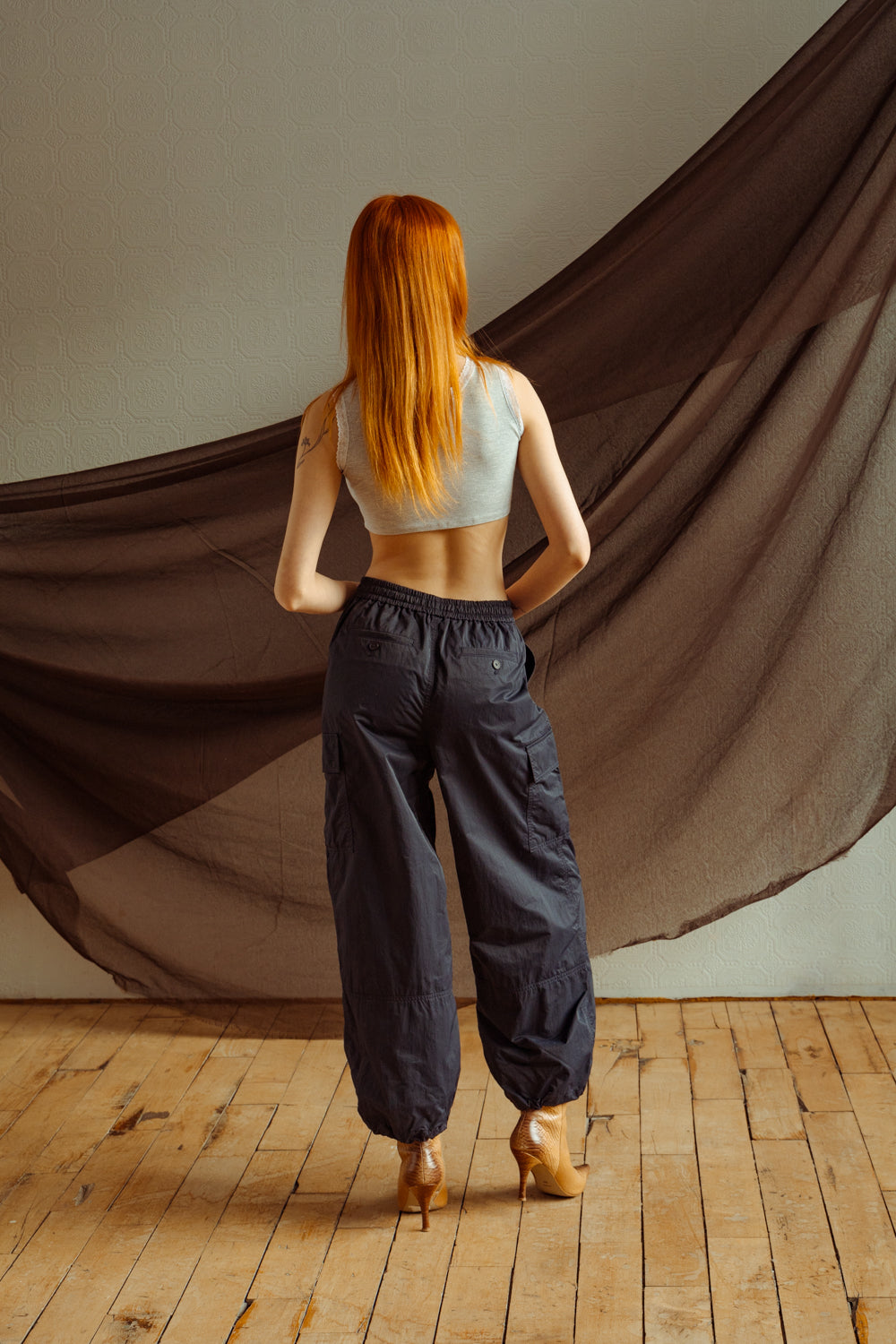 JW Anderson Navy Blue Utility Track Pants