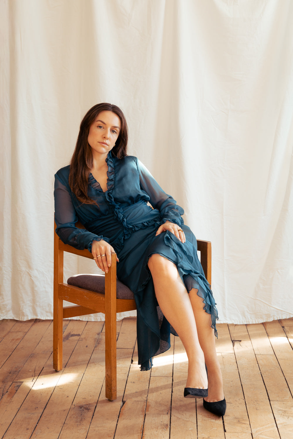 Vintage Y2K teal two piece outfit