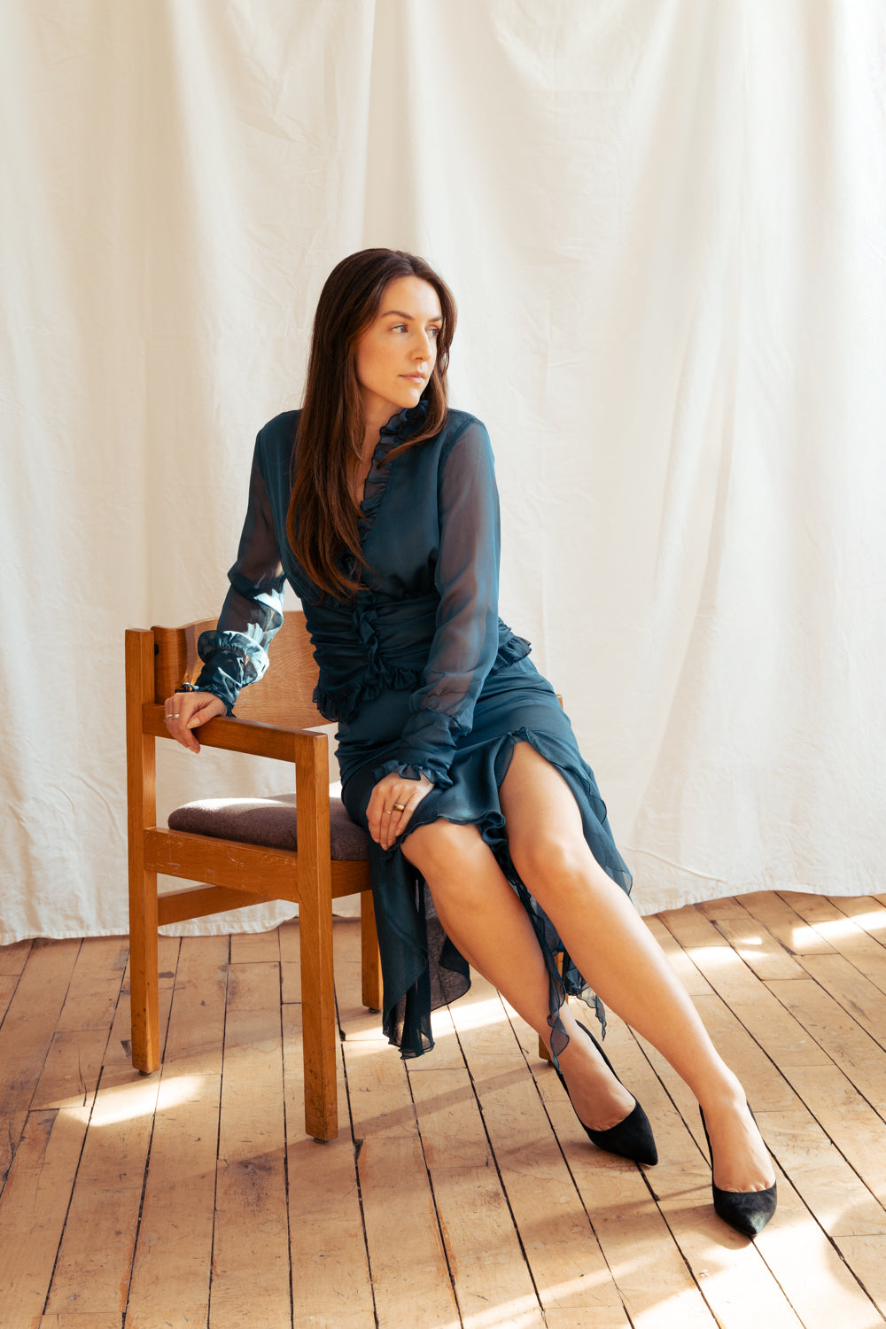 Vintage Y2K teal two piece outfit