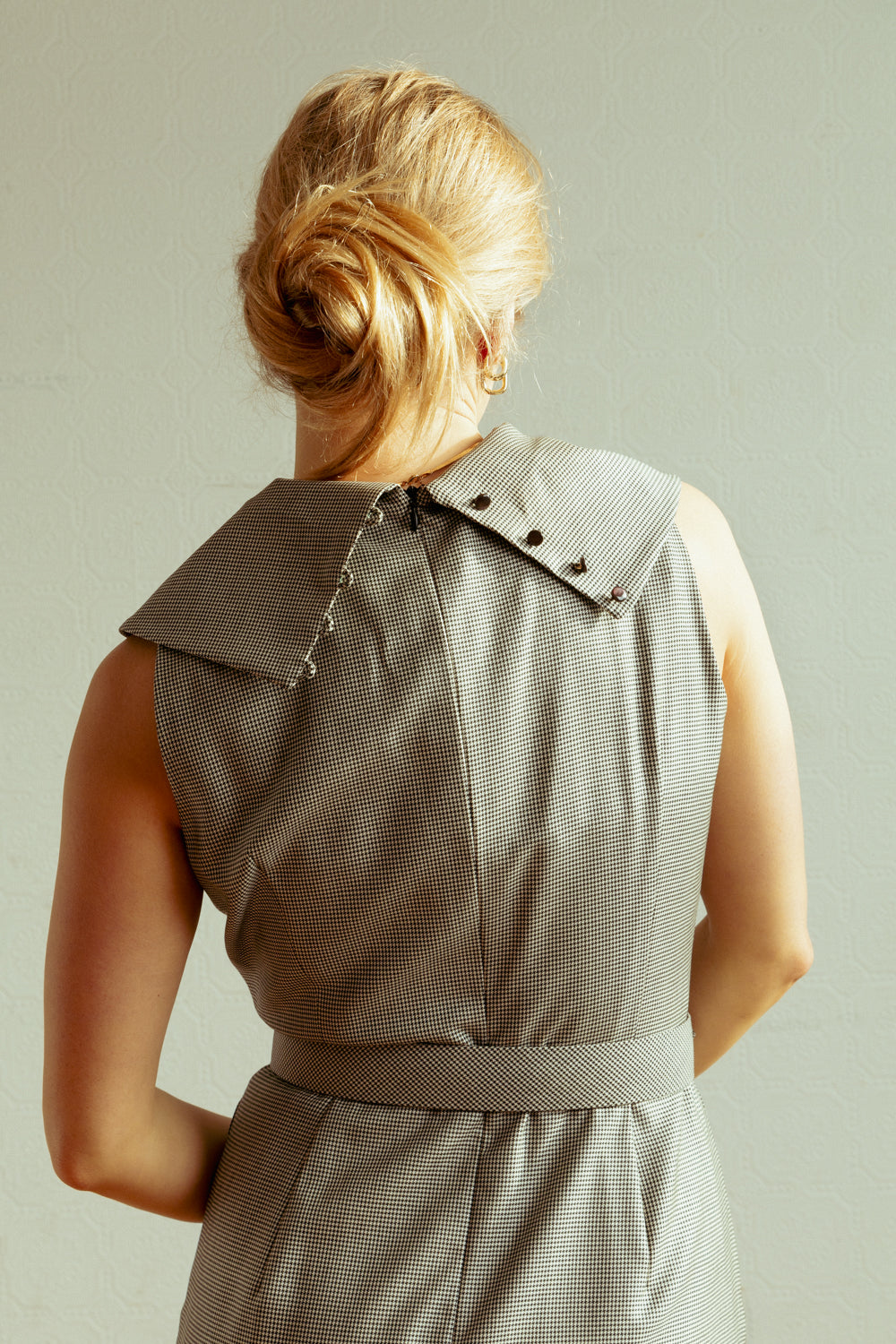 ESCADA Houndstooth Retro Dress with Matching Belt