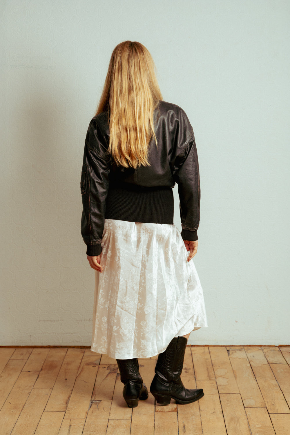 Vintage 90's Leather Bomber Jacket