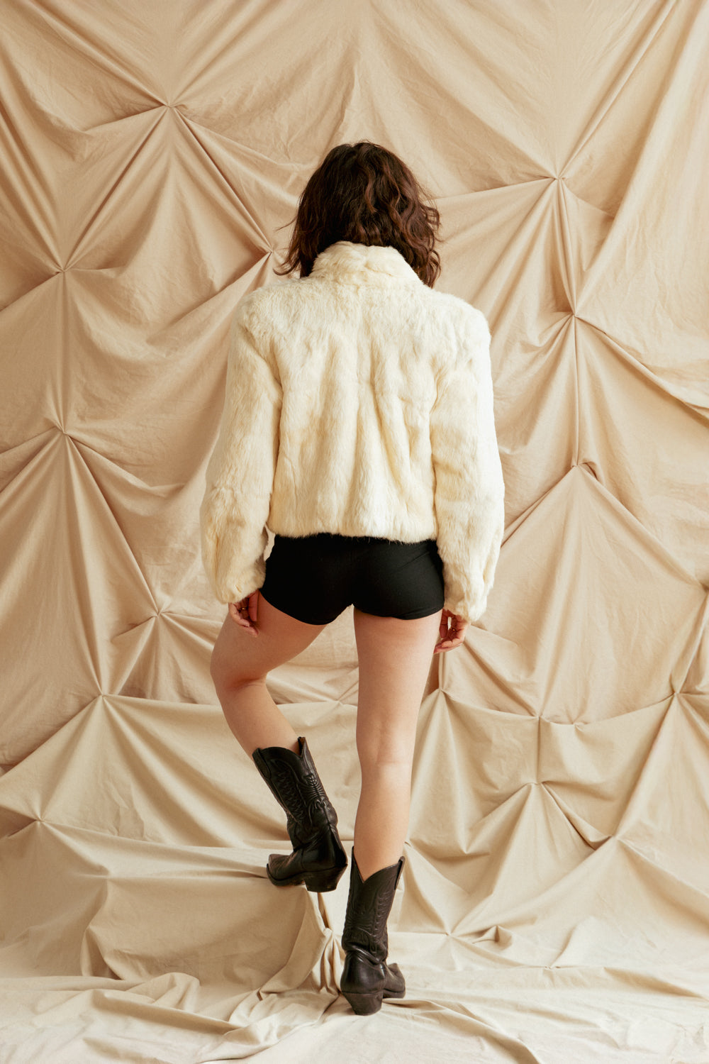 70s Vintage Rabbit Fur Jacket