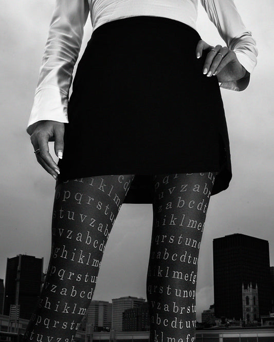 Vintage 90's dead stock printed tights