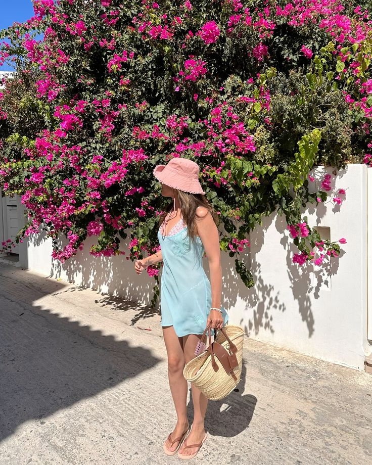 Vintage blue y2k slip dress