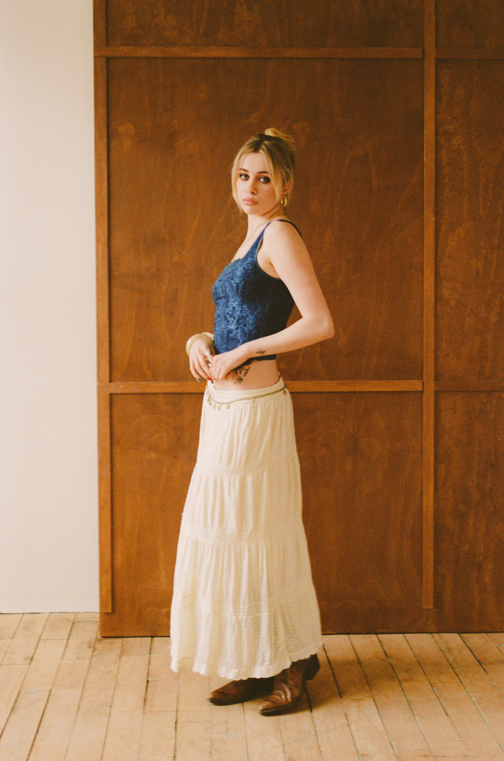 Vintage Deep Blue Bustier