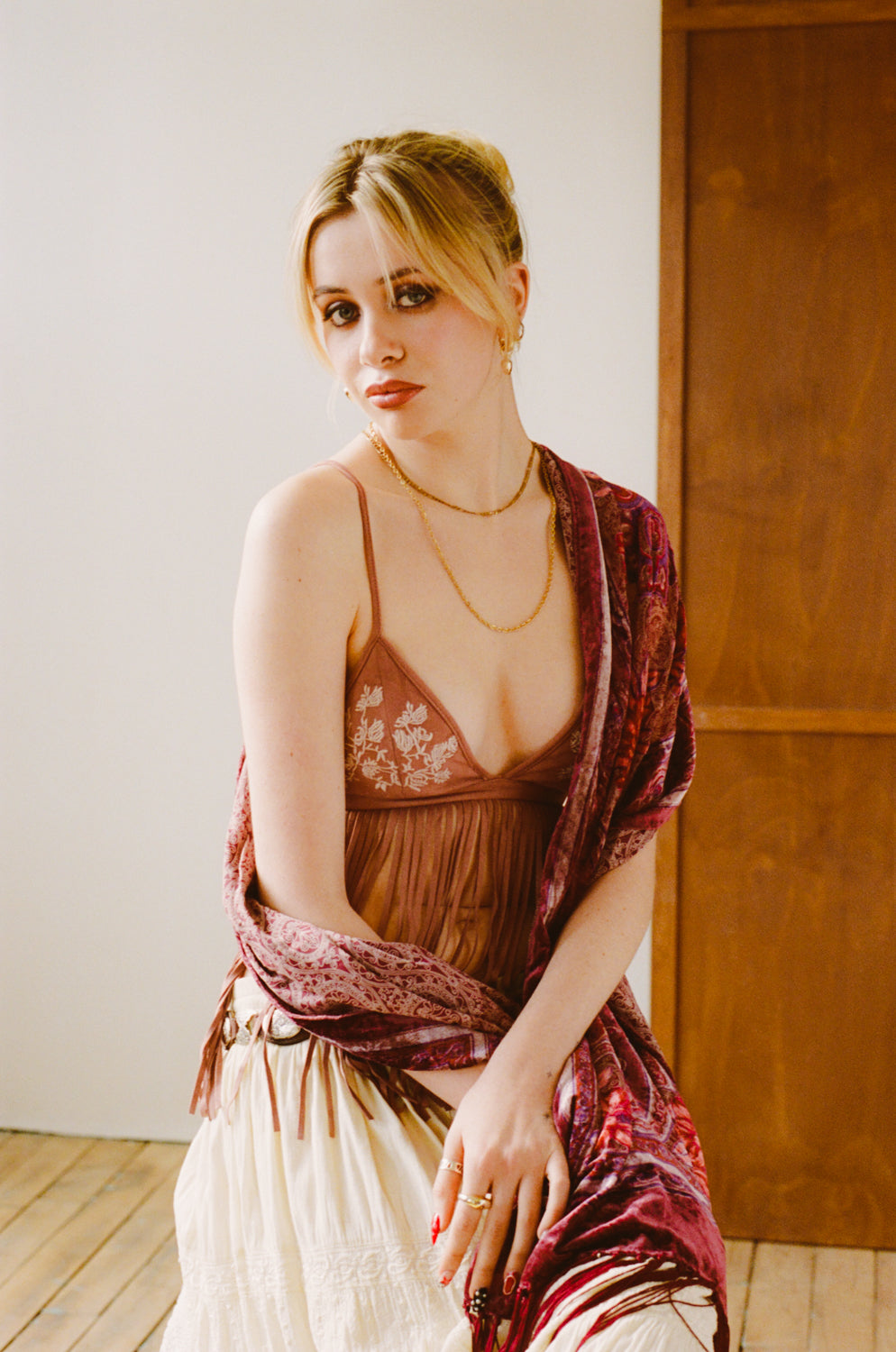 Vintage Velvet Scarf