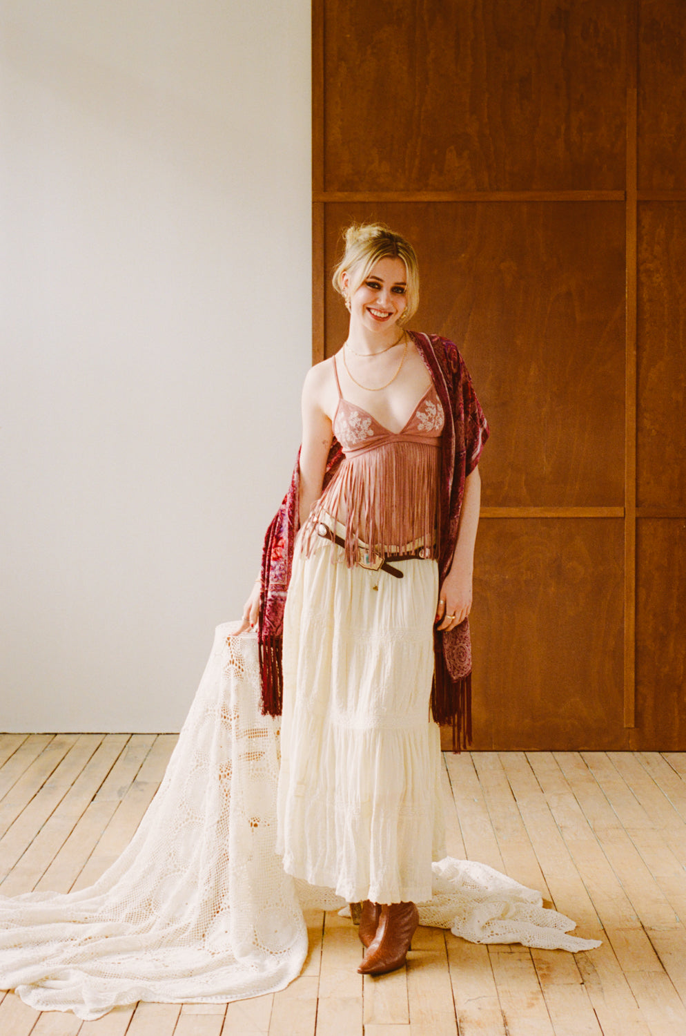 Vintage Velvet Scarf