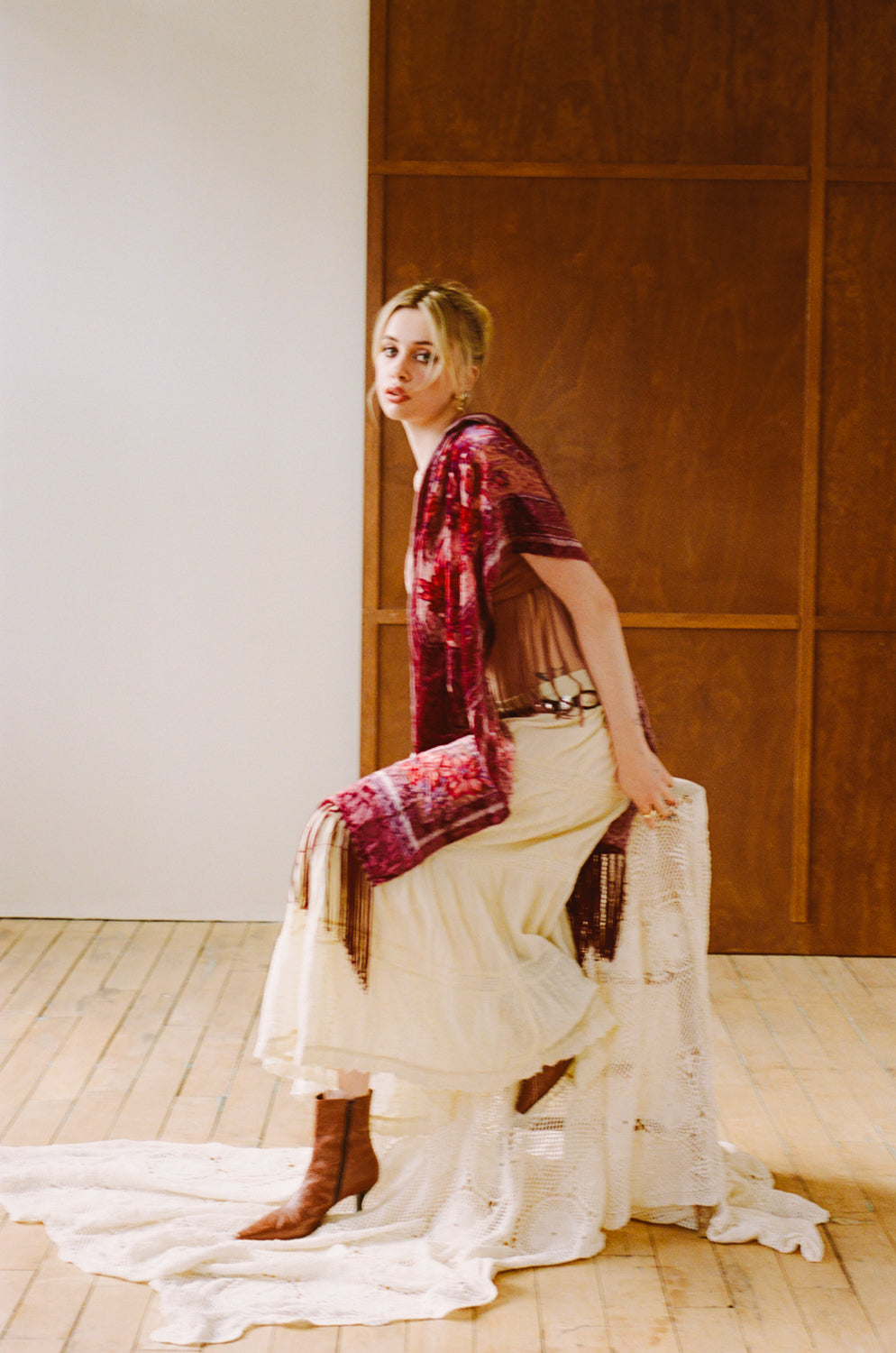 Vintage Velvet Scarf