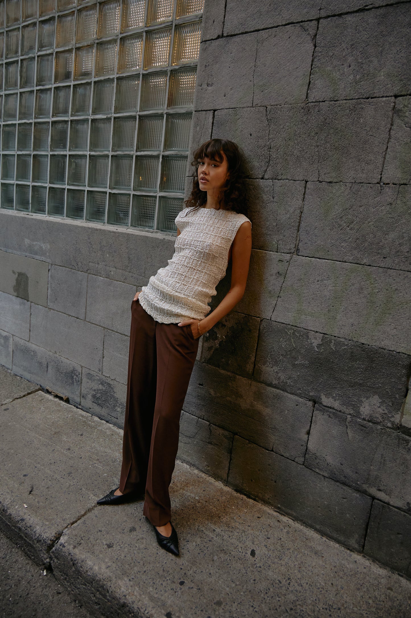 Vintage Texture 90's Sleeveless Top