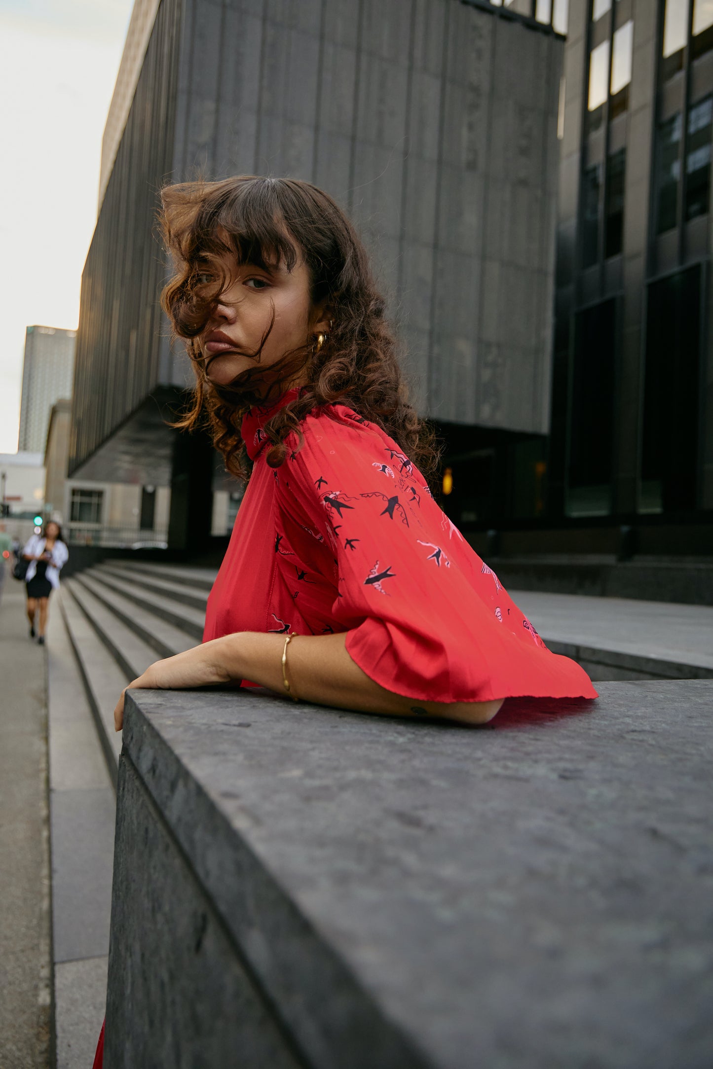 Valentino Pleated Maxi Dress