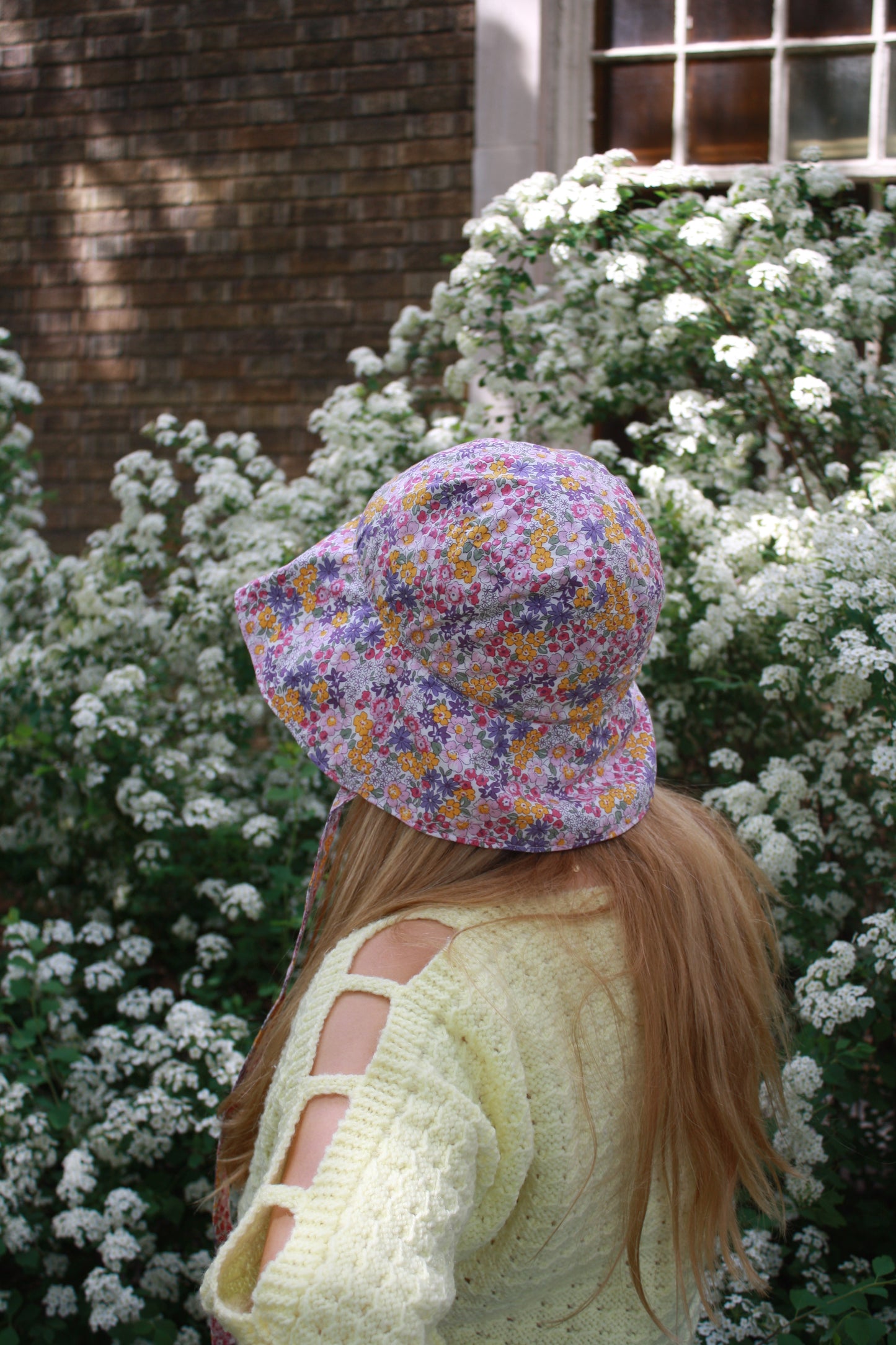 Cotton large brim summer hat