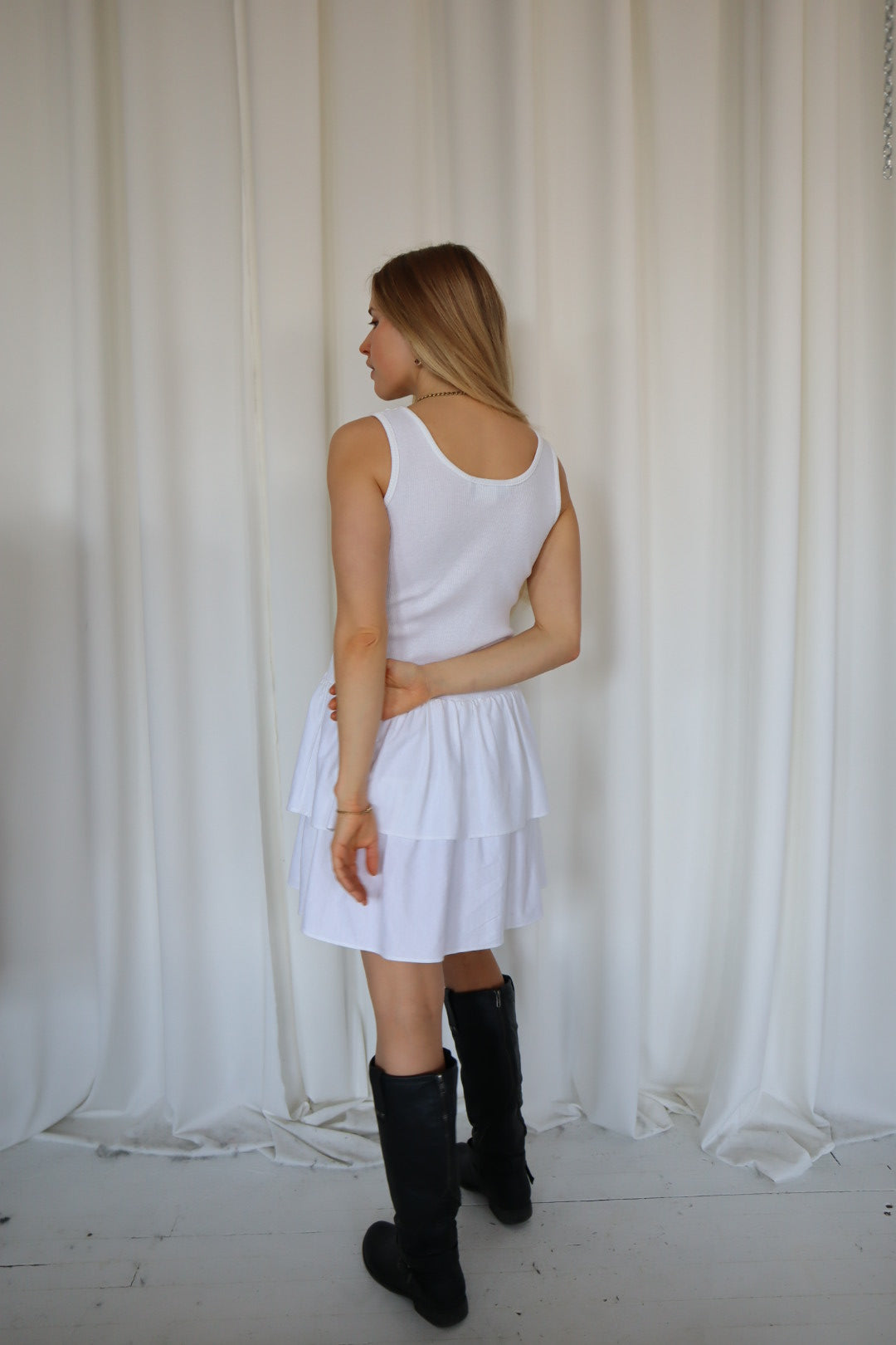 Vintage Minimal Cotton Tank Dress