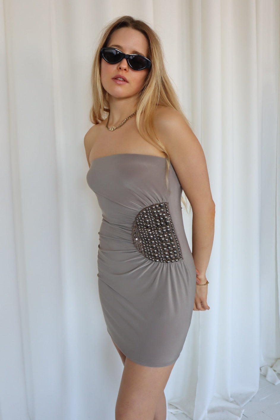 Vintage Y2K Strapless Dress