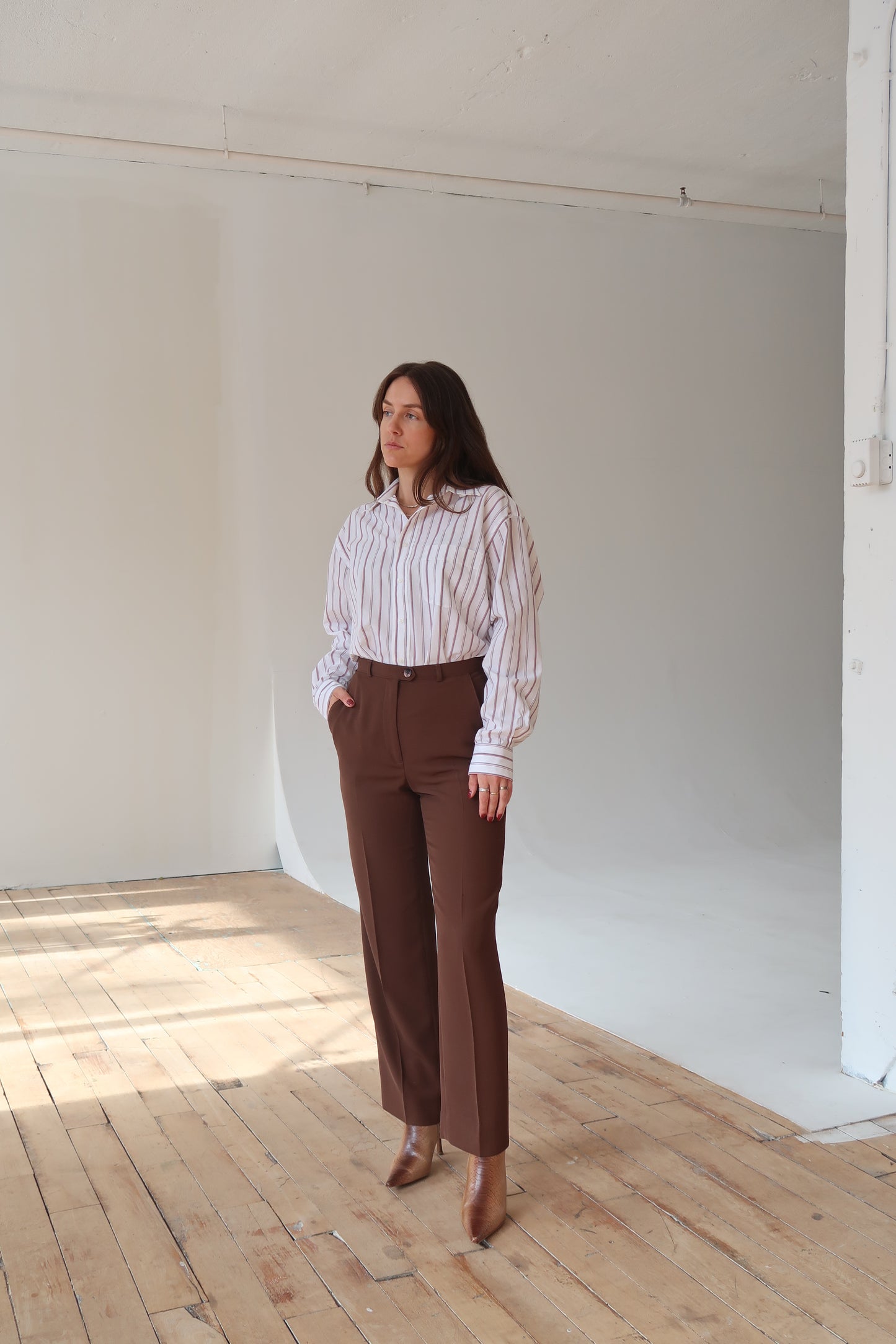 Vintage 1970s Brown Suit Set