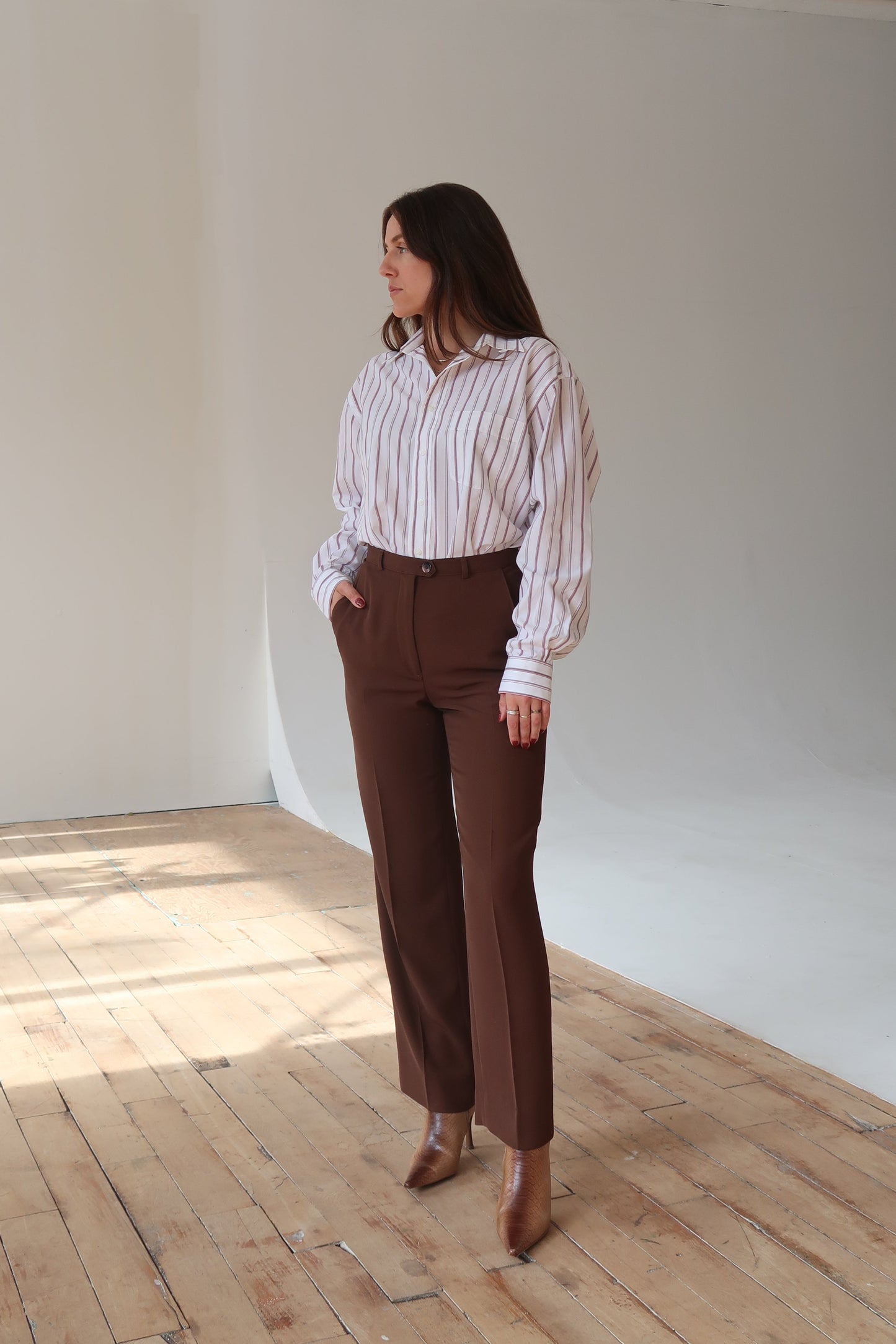 Vintage 1970s Brown Suit Set