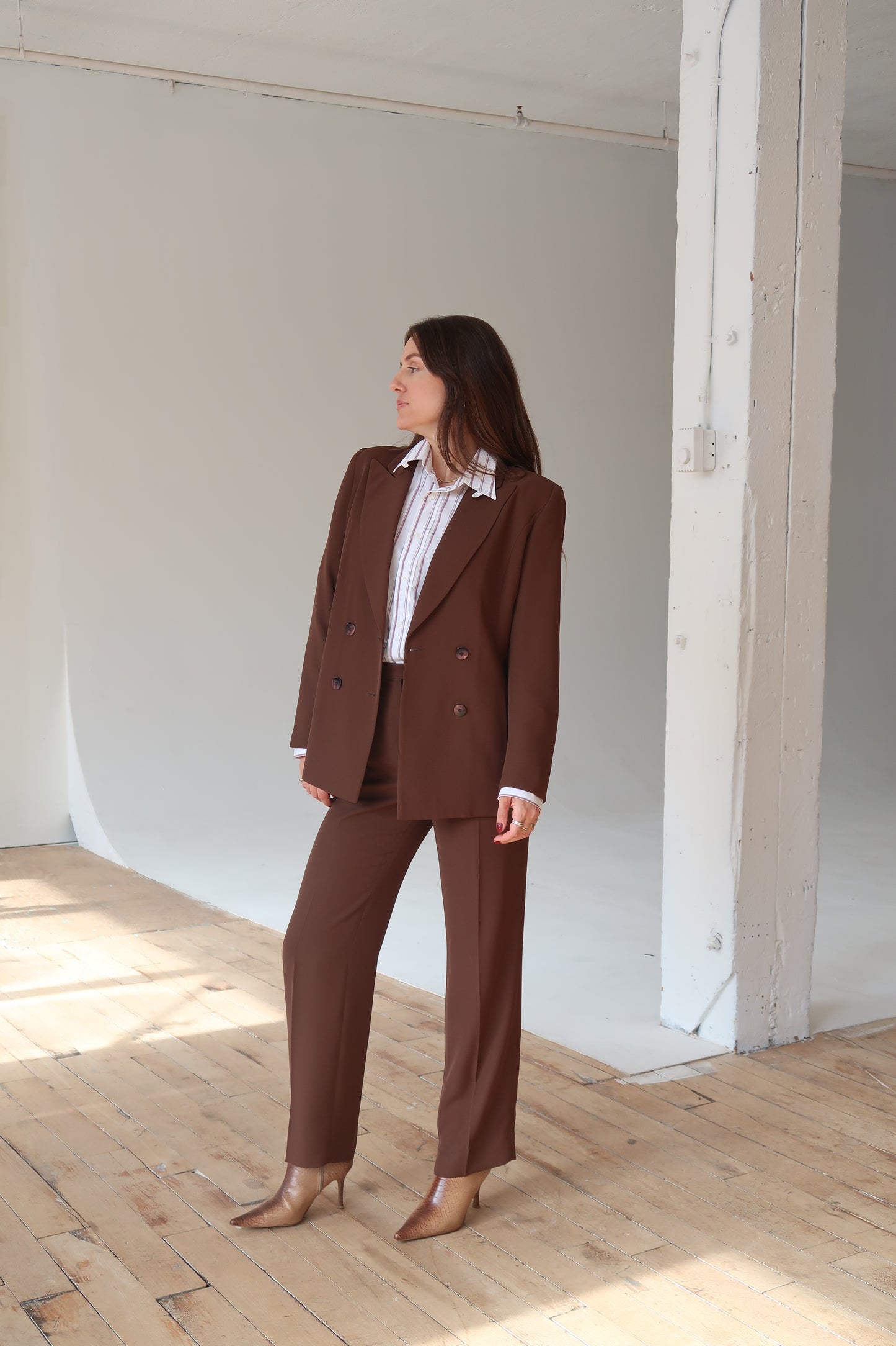 Vintage 1970s Brown Suit Set