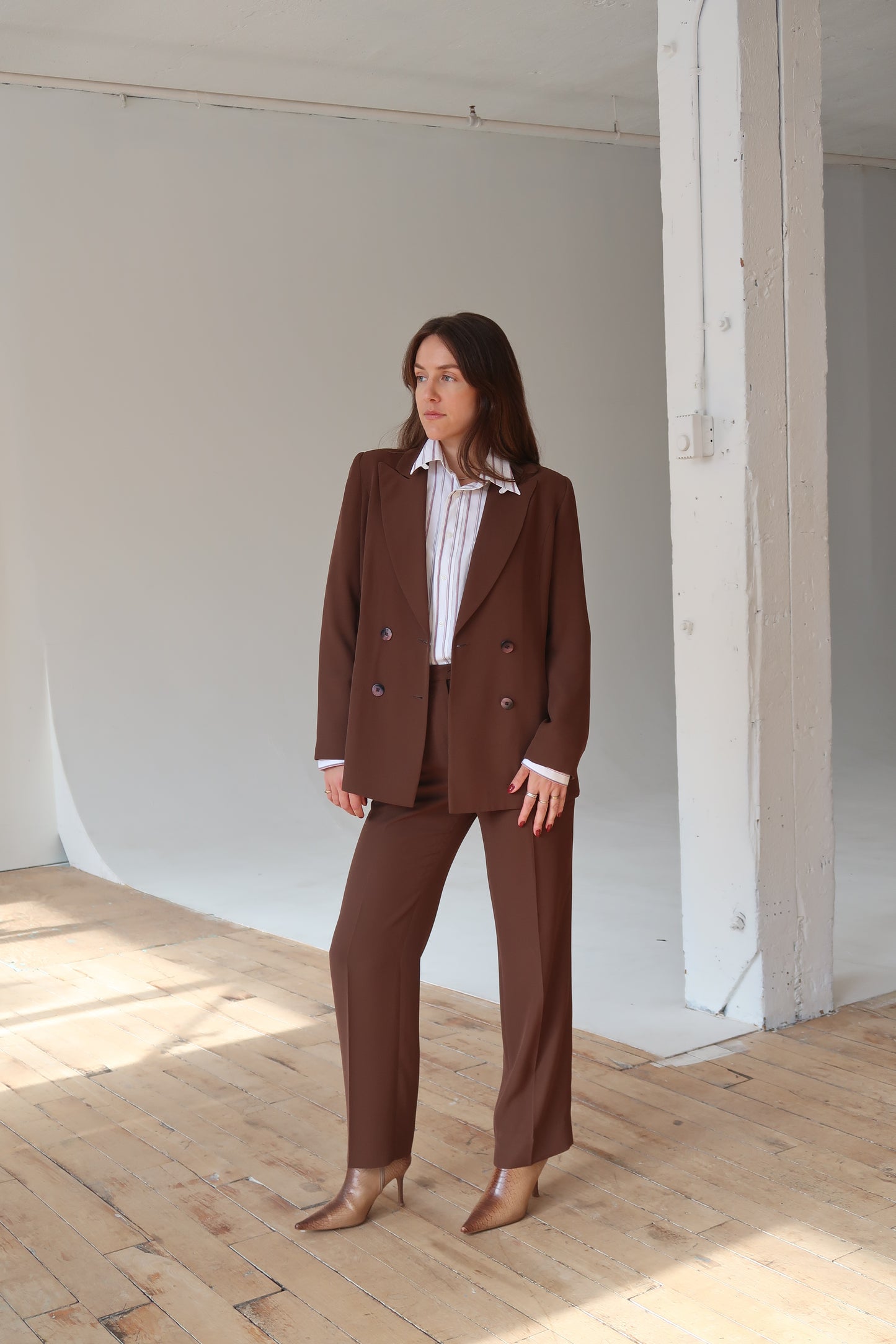 Vintage 1970s Brown Suit Set