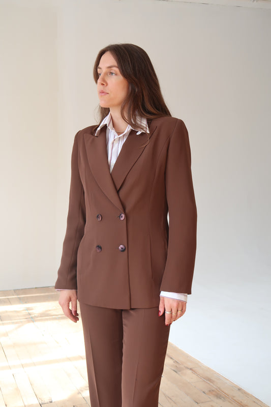 Vintage 1970s Brown Suit Set