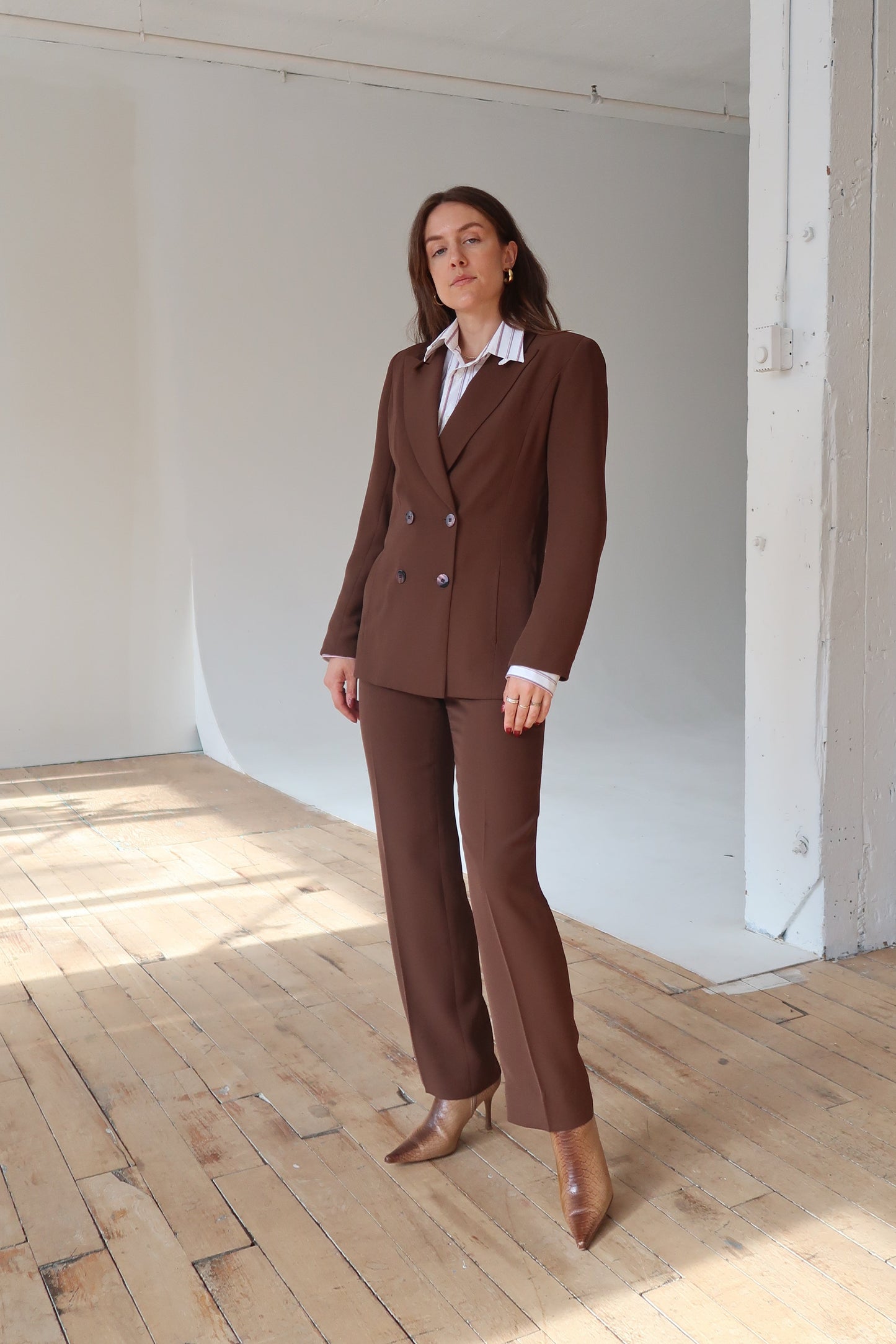 Vintage 1970s Brown Suit Set