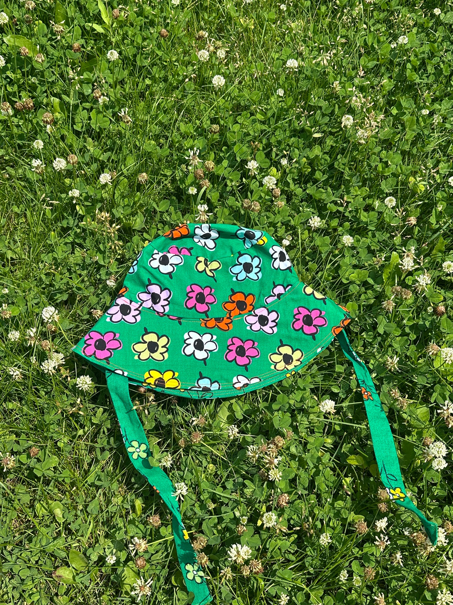 Cotton large brim summer hat